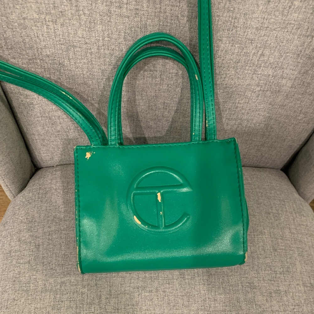 Telfar green small bag
